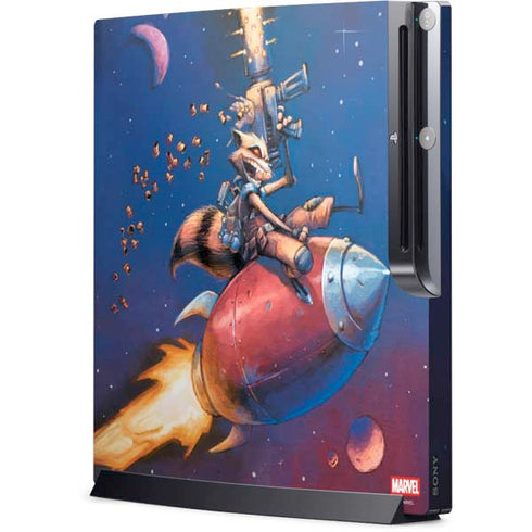 Marvel Rocket Raccoon Rocket Ride Playstation 3 & PS3 Slim Skin