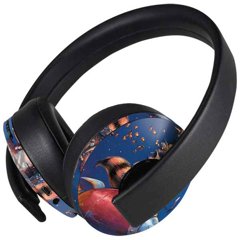Marvel Rocket Raccoon Rocket Ride PlayStation 4 Gold Wireless Headset Skin