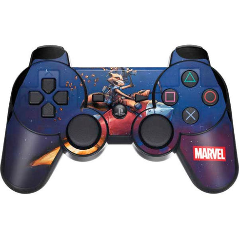 Marvel Rocket Raccoon Rocket Ride PS3 Dual Shock wireless controller Skin