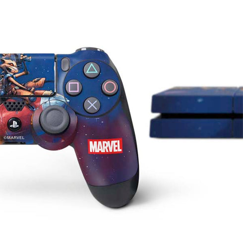 Marvel Rocket Raccoon Rocket Ride PS4 Console and Controller Bundle Skin