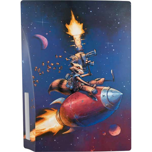 Marvel Rocket Raccoon Rocket Ride PS5 Console Skin