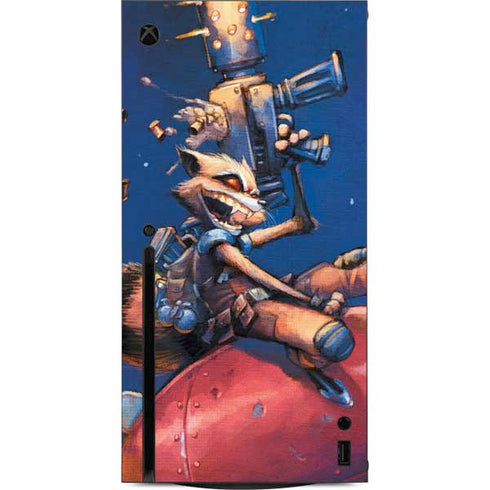 Marvel Rocket Raccoon Rocket Ride Xbox Series X Console Skin