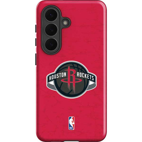 NBA Houston Rockets Distressed Galaxy S26 Impact Case