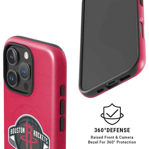 NBA Houston Rockets Distressed iPhone 16 Pro Max Magsafe Impact Case