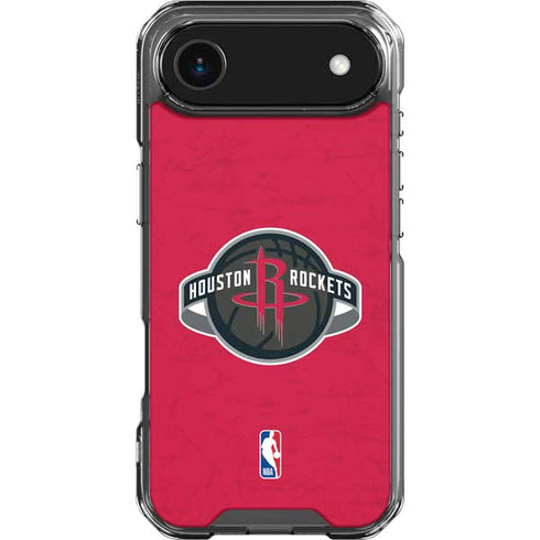 NBA Houston Rockets Distressed iPhone 17 Air Clear Case