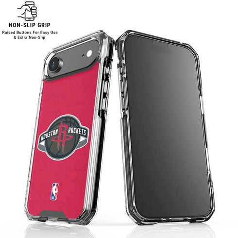 NBA Houston Rockets Distressed iPhone 17 Air Clear Case