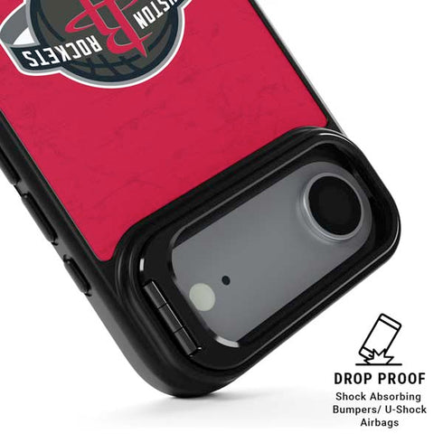 NBA Houston Rockets Distressed iPhone 17 Air Kickstand Case
