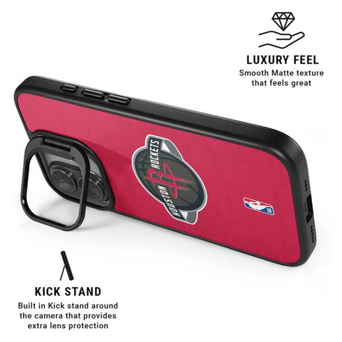 NBA Houston Rockets Distressed iPhone 17 Kickstand Case