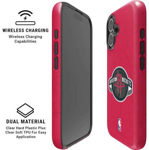 NBA Houston Rockets Distressed iPhone 17 Magsafe Impact Case