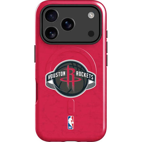 NBA Houston Rockets Distressed iPhone 17 Pro Magsafe Impact Case