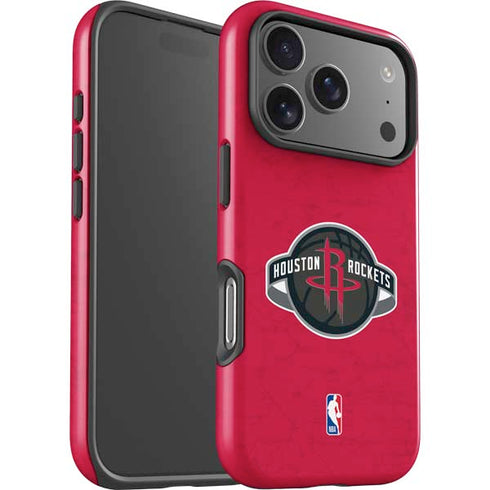 NBA Houston Rockets Distressed iPhone 17 Pro Max Impact Case
