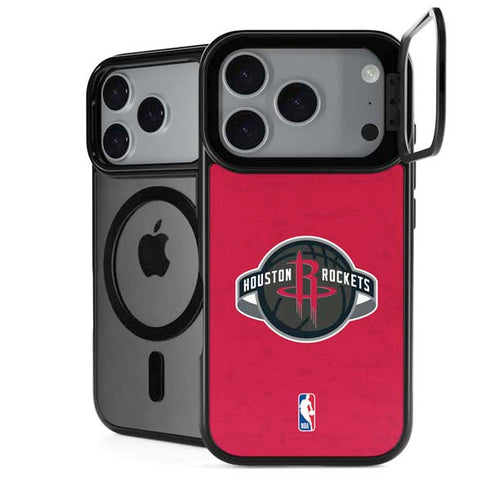 NBA Houston Rockets Distressed iPhone 17 Pro Max Kickstand Case