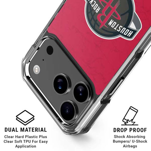 NBA Houston Rockets Distressed iPhone 17 Pro Max MagSafe Case