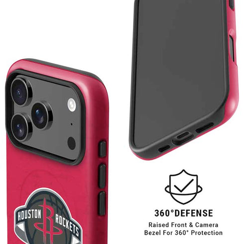 NBA Houston Rockets Distressed iPhone 17 Pro Max Magsafe Impact Case