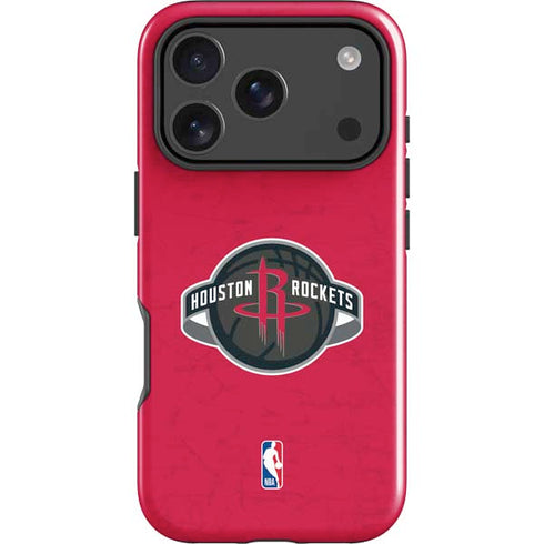 NBA Houston Rockets Distressed iPhone 18 Pro Impact Case