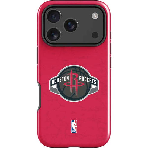 NBA Houston Rockets Distressed iPhone 18 Pro Max Impact Case