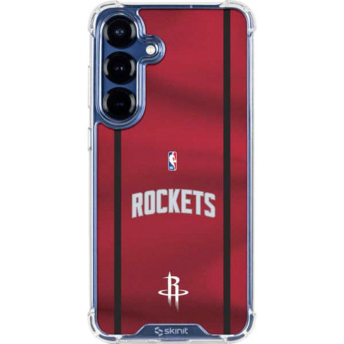 NBA Houston Rockets Jersey Galaxy S25 FE Clear Case