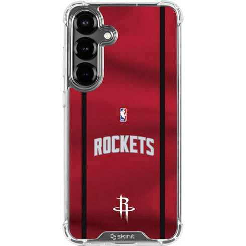 NBA Houston Rockets Jersey Galaxy S26 Clear Case