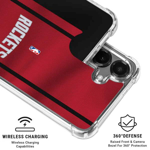 NBA Houston Rockets Jersey Galaxy S26 Clear Case