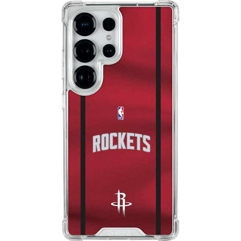 NBA Houston Rockets Jersey Galaxy S26 Ultra Clear Case