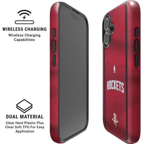 NBA Houston Rockets Jersey iPhone 16 Plus Magsafe Impact Case
