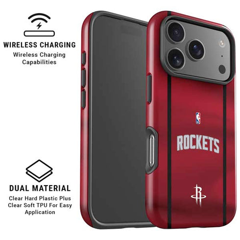 NBA Houston Rockets Jersey iPhone 17 Pro Max Magsafe Impact Case