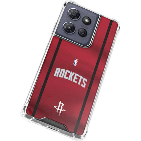 NBA Houston Rockets Jersey Moto G Stylus 5G (2025) Clear Case