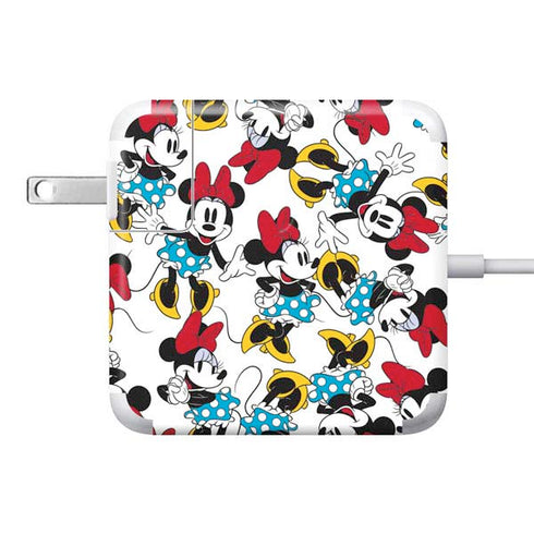 Disney Minnie Mouse Rockin Minnie Pattern 85W Power Adapter (15 and 17 inch MacBook Pro Charger) Skin