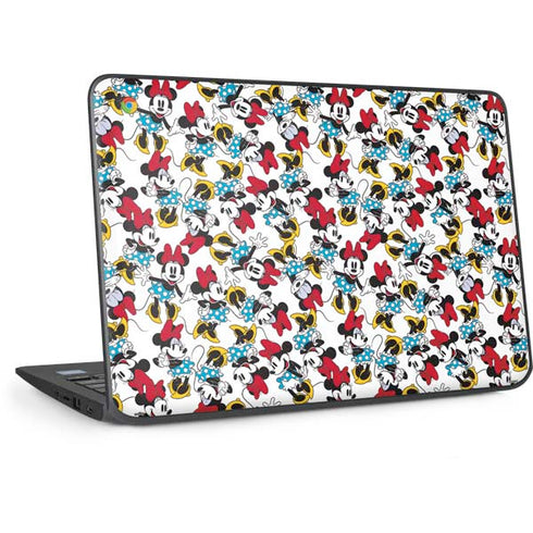 Disney Minnie Mouse Rockin Minnie Pattern HP Chromebook Skin