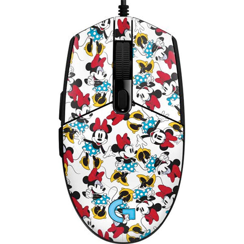 Disney Minnie Mouse Rockin Minnie Pattern G203 Prodigy RGB Wired Gaming Mouse Skin