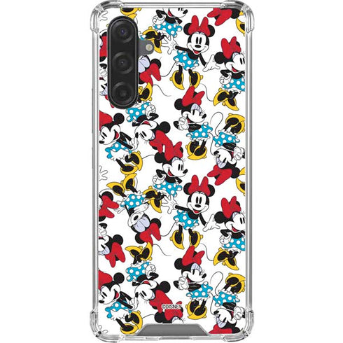 Disney Minnie Mouse Rockin Minnie Pattern Galaxy A17 Clear Case