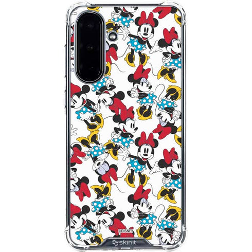 Disney Minnie Mouse Rockin Minnie Pattern Galaxy A36 5G Clear Case