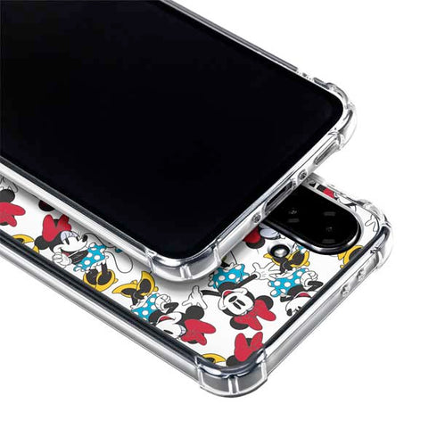 Disney Minnie Mouse Rockin Minnie Pattern Galaxy A36 5G Clear Case