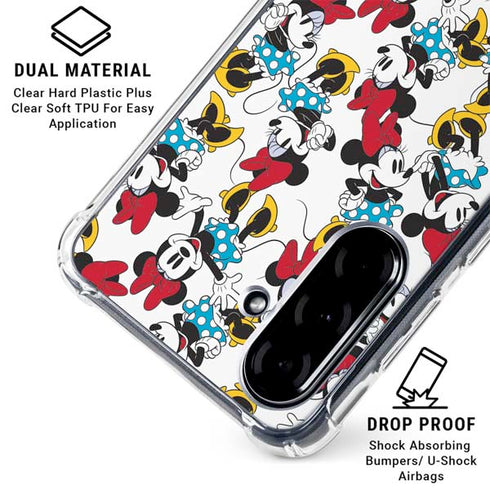 Disney Minnie Mouse Rockin Minnie Pattern Galaxy A36 5G Clear Case