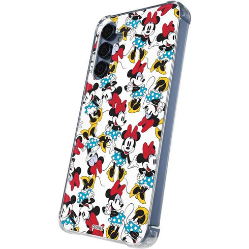 Disney Minnie Mouse Rockin Minnie Pattern Galaxy A55 5G Clear Case