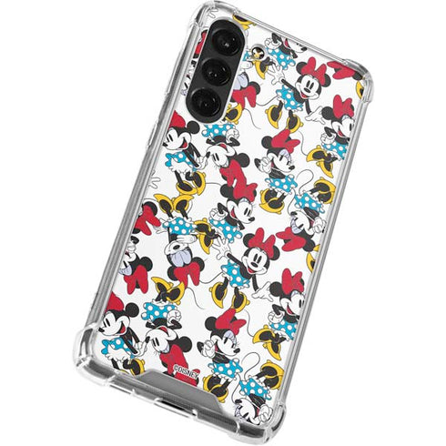 Disney Minnie Mouse Rockin Minnie Pattern Galaxy S24 FE Clear Case