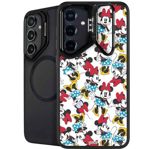 Disney Minnie Mouse Rockin Minnie Pattern Galaxy S24 FE Kickstand Case