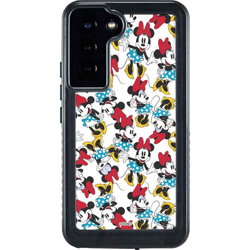 Disney Minnie Mouse Rockin Minnie Pattern Galaxy S24 Plus Waterproof Case