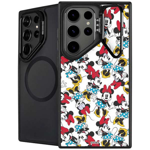 Disney Minnie Mouse Rockin Minnie Pattern Galaxy S24 Ultra Kickstand Case