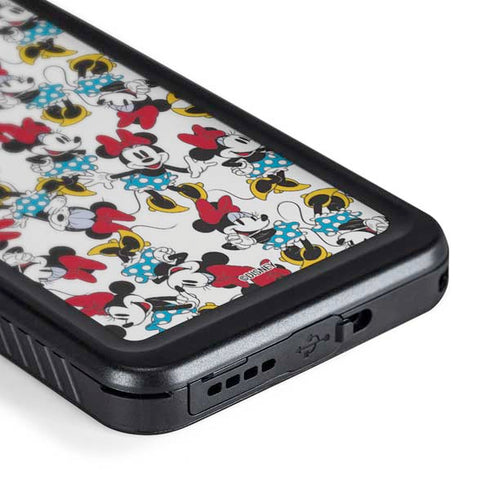 Disney Minnie Mouse Rockin Minnie Pattern Galaxy S24 Waterproof Case