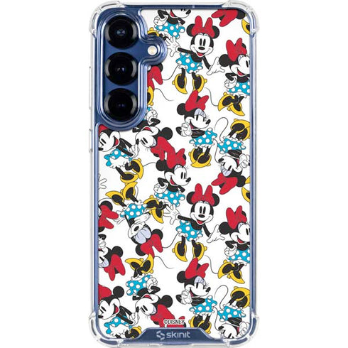 Disney Minnie Mouse Rockin Minnie Pattern Galaxy S25 Plus Clear Case