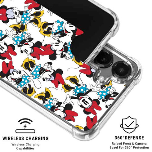 Disney Minnie Mouse Rockin Minnie Pattern Galaxy S26 Clear Case