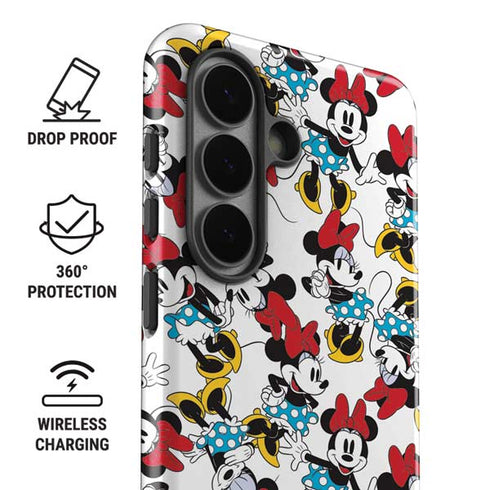 Disney Minnie Mouse Rockin Minnie Pattern Galaxy S26 Plus Impact Case