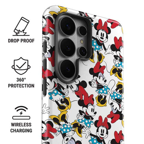 Disney Minnie Mouse Rockin Minnie Pattern Galaxy S26 Ultra Impact Case