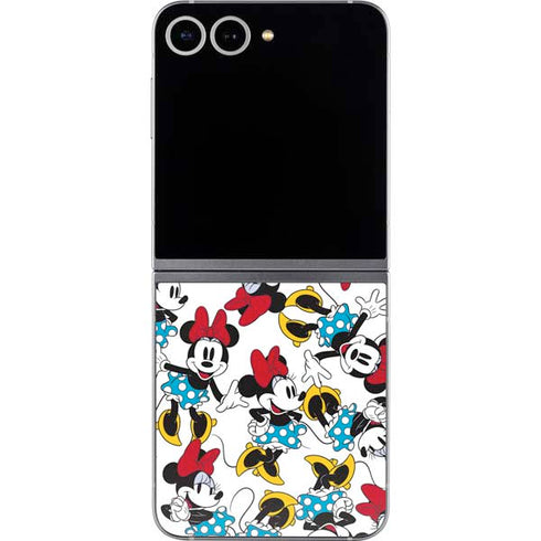 Disney Minnie Mouse Rockin Minnie Pattern Galaxy Z Flip6 Skin