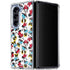 Disney Minnie Mouse Rockin Minnie Pattern Galaxy Z Fold5 5G Clear Case