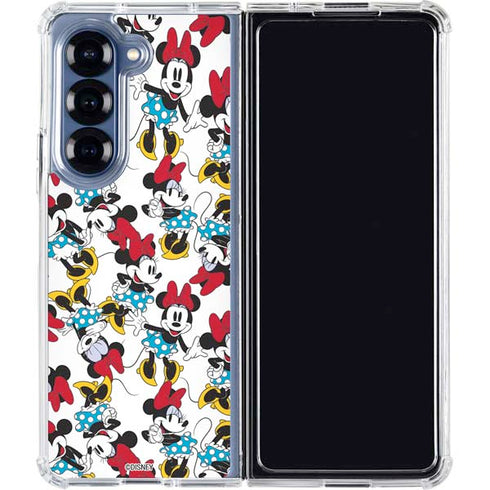Disney Minnie Mouse Rockin Minnie Pattern Galaxy Z Fold6 Clear Case