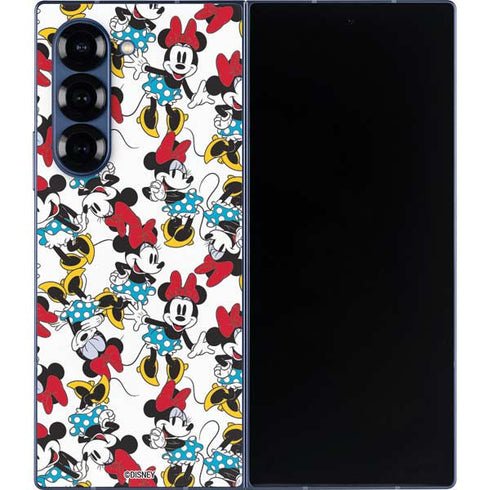Disney Minnie Mouse Rockin Minnie Pattern Galaxy Z Fold6 Skin
