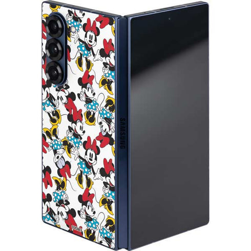Disney Minnie Mouse Rockin Minnie Pattern Galaxy Z Fold6 Skin