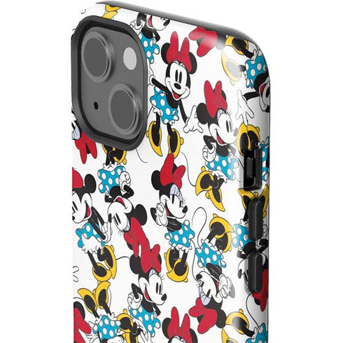 Disney Minnie Mouse Rockin Minnie Pattern iPhone 15 Impact Case
